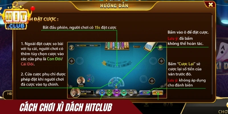 Cách chơi Xì dách Hitclub