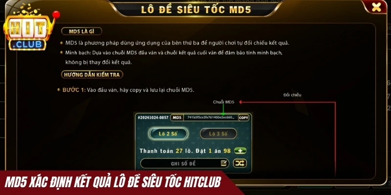 MD5 xác định kết quả Lô đề siêu tốc Hitclub